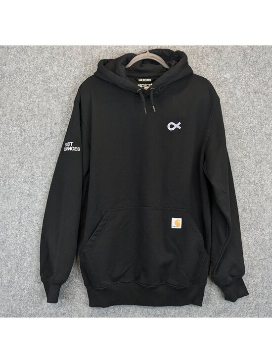 Carhartt Other - Carhartt Mens Medium Rain Defender Loose Fit Black Hoodie w Exact Sciences Logo
